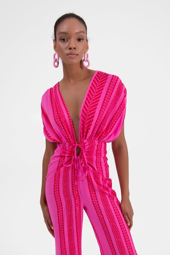 Fuschia Maxi Jumpsuit - Soléa