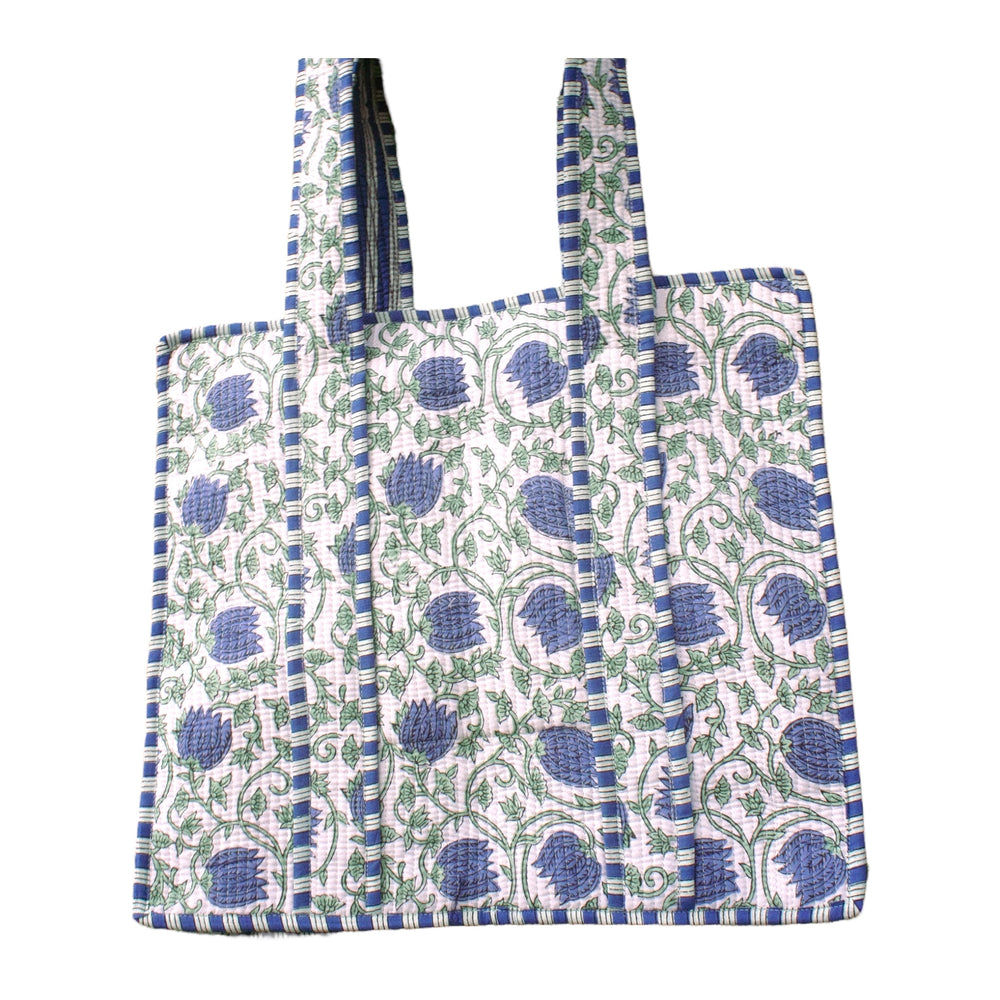 Soléa Cotton Blue Ivy Tote