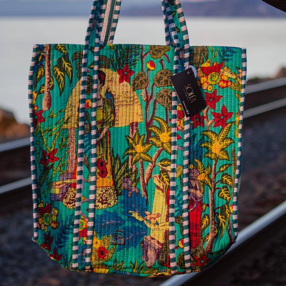 Kahlo Cotton Handmade Tote Bag - Soléa