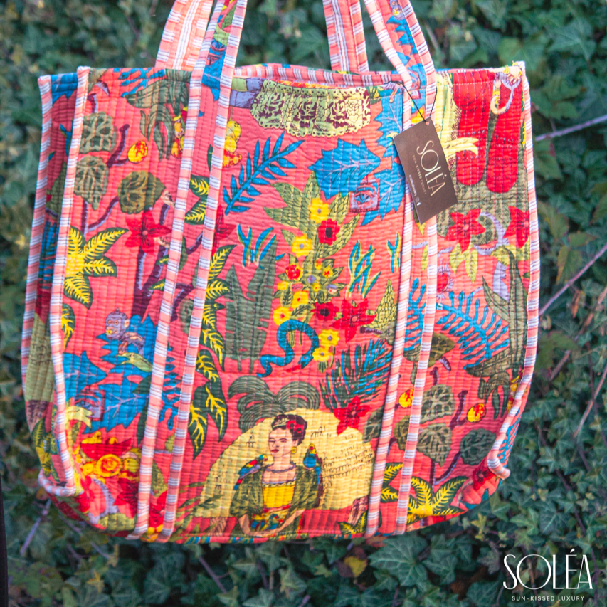 Fiorella Cotton Handmade Tote Bag - Soléa