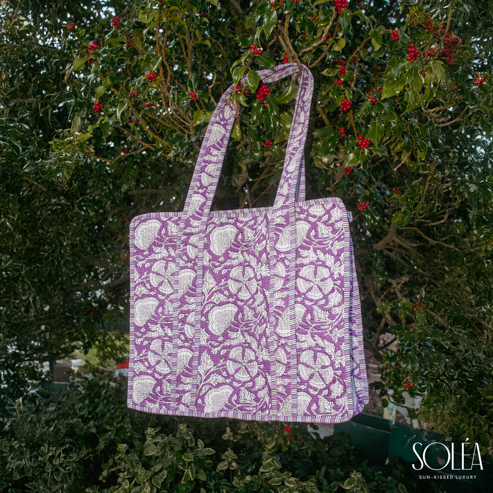 Violetta Cotton Handmade Tote Bag